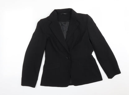 BHS Womens Black  Polyester Jacket Suit Jacket Size 10