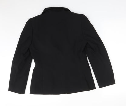 BHS Womens Black  Polyester Jacket Suit Jacket Size 10