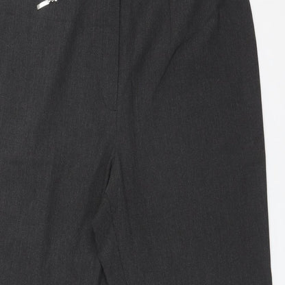 Womens UK Size 14 M&S Regular Fit Dress Pants Grey Trousers