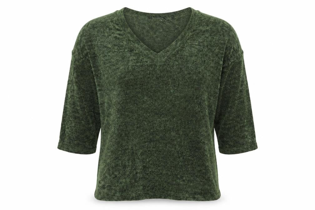 Womens UK Size 34 CAPSULE Green Basic T-Shirt