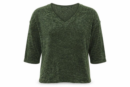 Womens UK Size 34 CAPSULE Green Basic T-Shirt