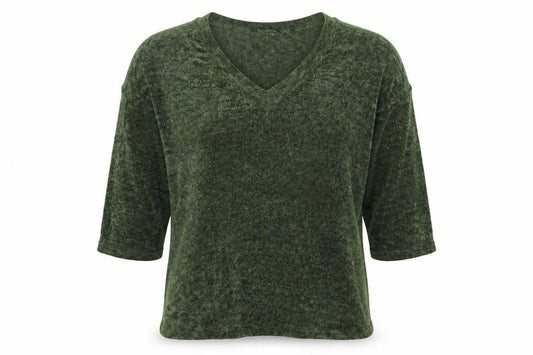 Womens UK Size 34 CAPSULE Green Basic T-Shirt