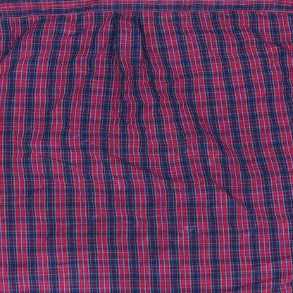 Mens UK Size M Easy Red  Button-Up Long Sleeve Casual Shirt