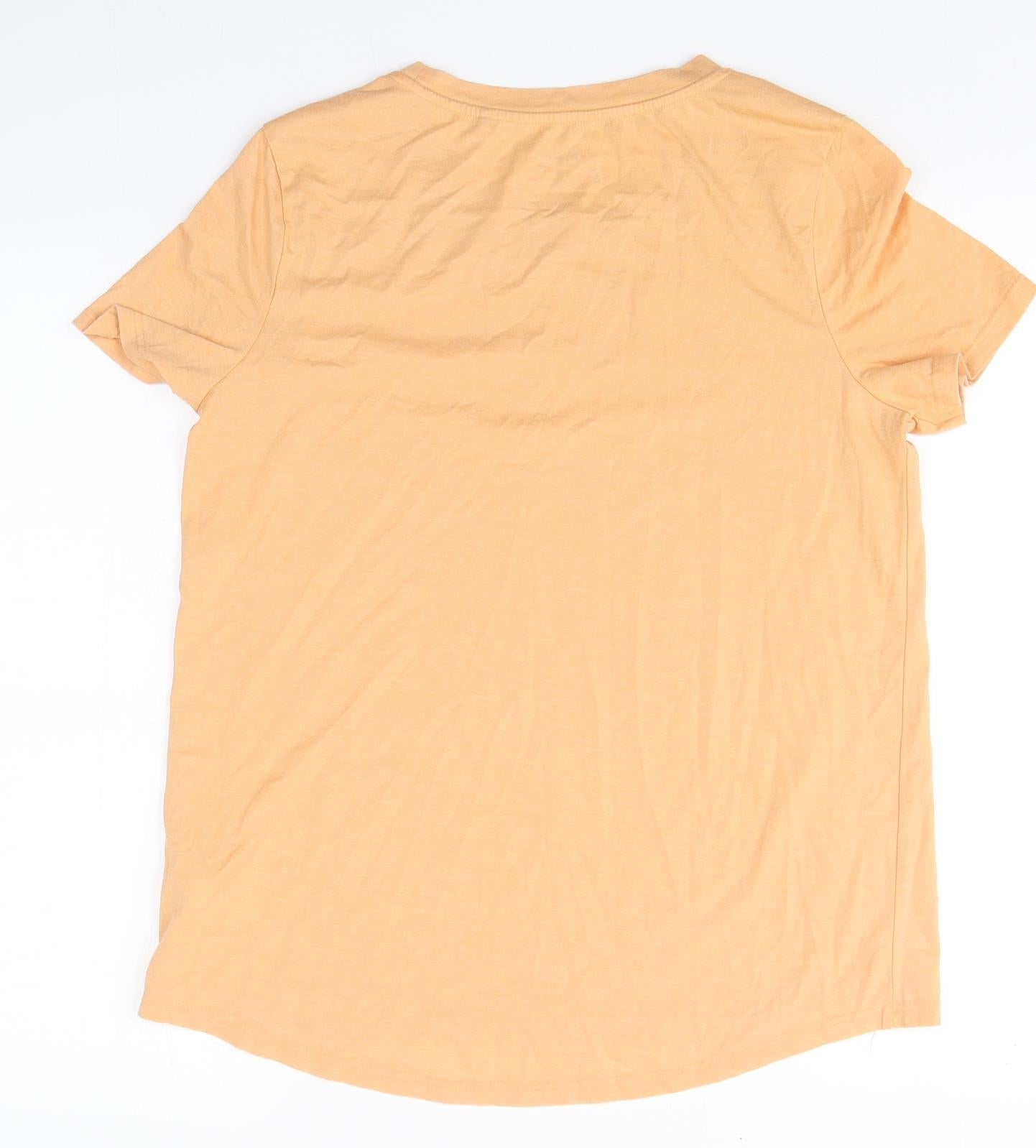 Womens UK Size 12 NEXT Orange Basic T-Shirt