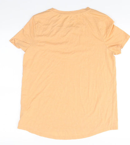 Womens UK Size 12 NEXT Orange Basic T-Shirt