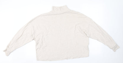 Womens UK Size M New Look Beige Pullover Jumper