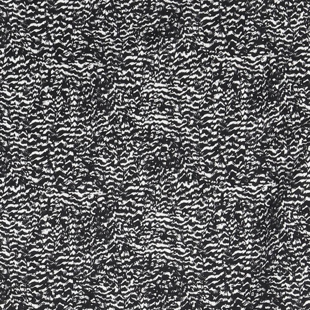 H&M Womens White Animal Print Cotton Skort Skirt Size M