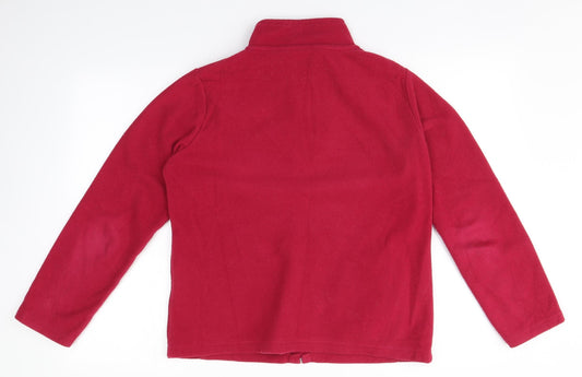 Womens UK Size 14 EWM Pink Full Zip Jumper