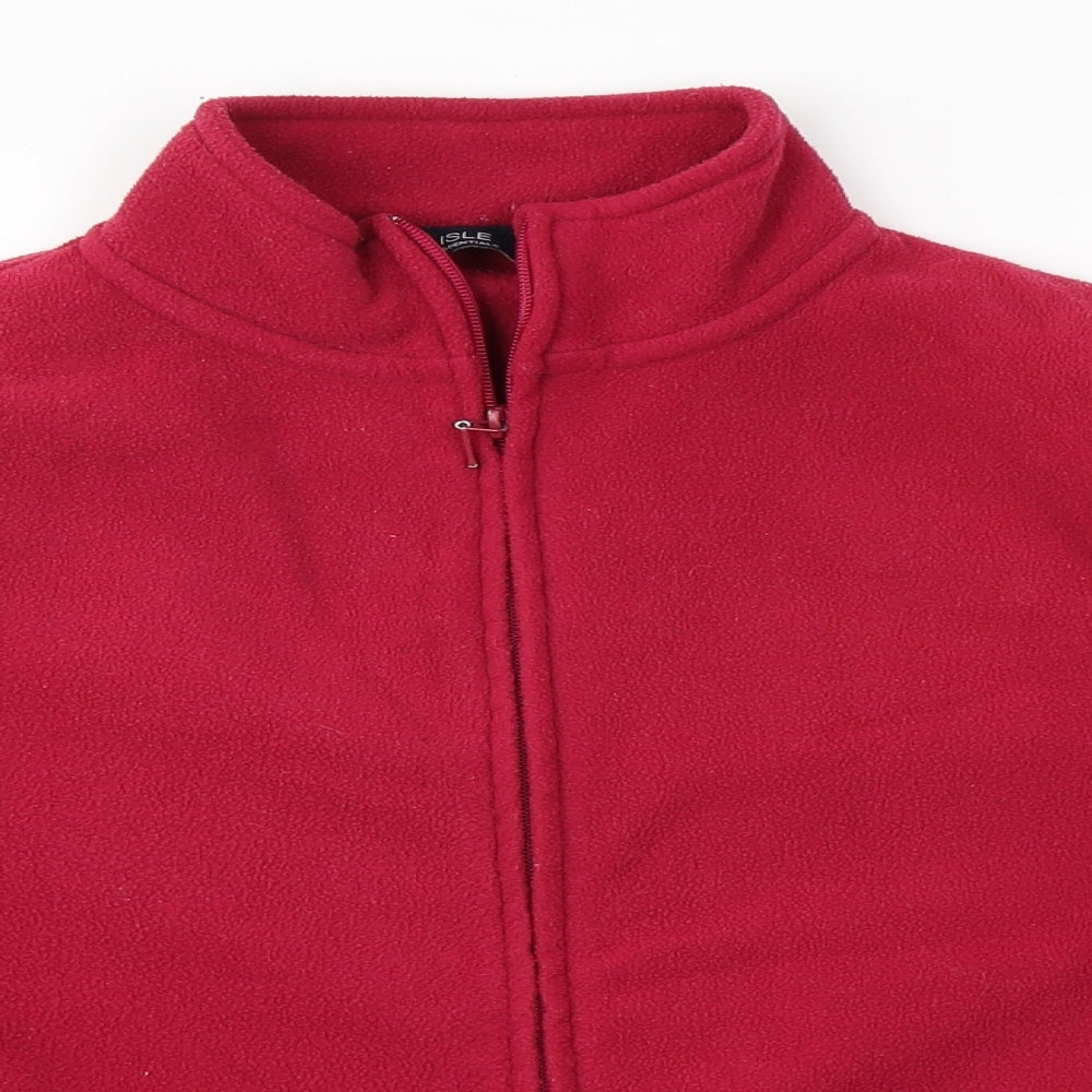 Womens UK Size 14 EWM Pink Full Zip Jumper