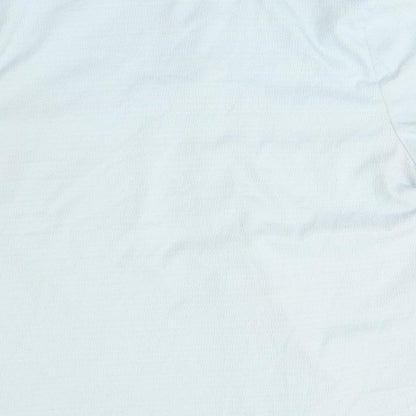 Womens UK Size  Preworn Blue Basic Button-Up