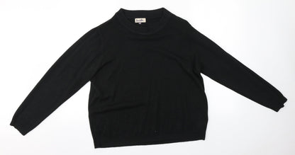 Arista Womens Brown Round Neck  Acrylic Pullover Jumper Size 18