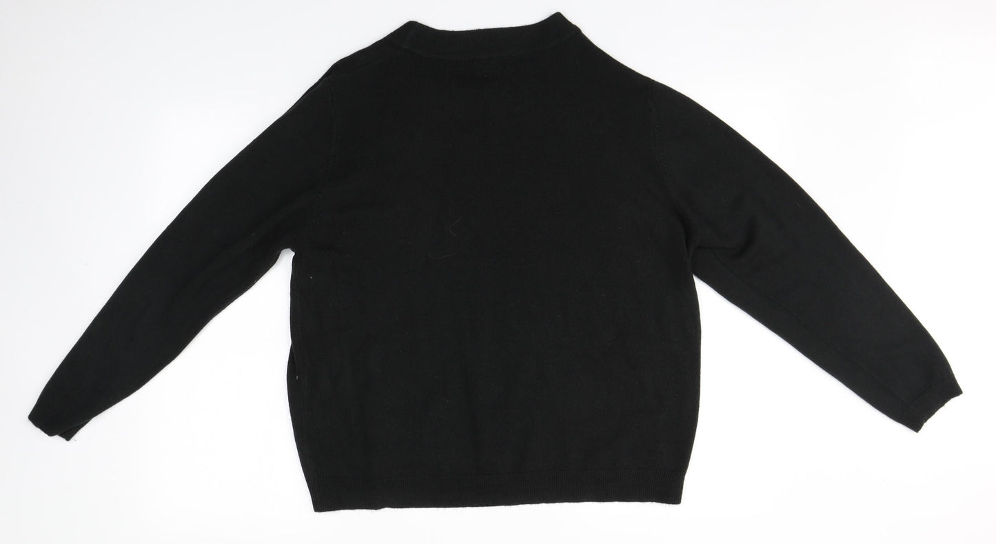 Arista Womens Brown Round Neck  Acrylic Pullover Jumper Size 18