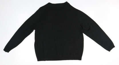 Arista Womens Brown Round Neck  Acrylic Pullover Jumper Size 18