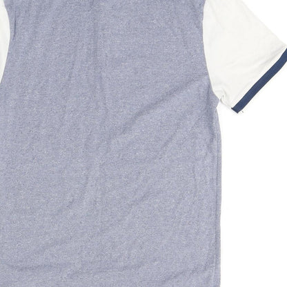 River Island Mens Blue  Cotton  Polo Size S Collared