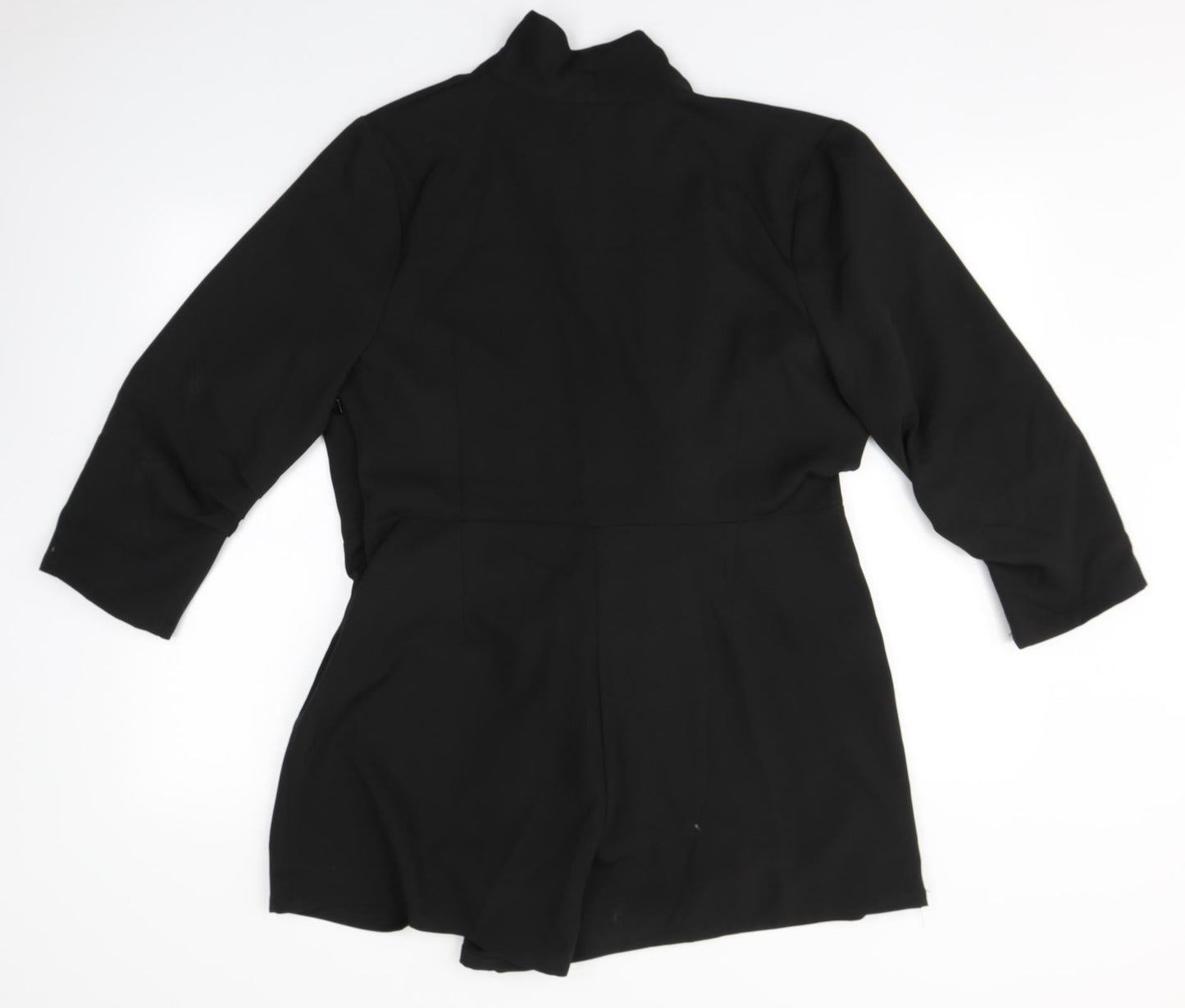 Womens UK Size  Preworn Black Overcoat