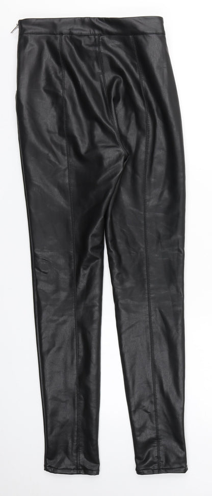 Womens UK Size 8 Miss Selfridge Regular Fit  Black Trousers