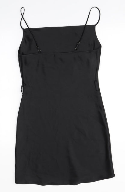 River Island Womens Black  Polyester Pencil Dress  Size 8  Square Neck
