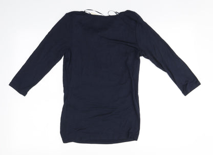 Womens UK Size 10 Monsoon Blue Basic T-Shirt