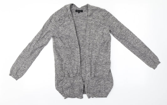 Womens UK Size 6 New Look Grey Cardigan Jumper