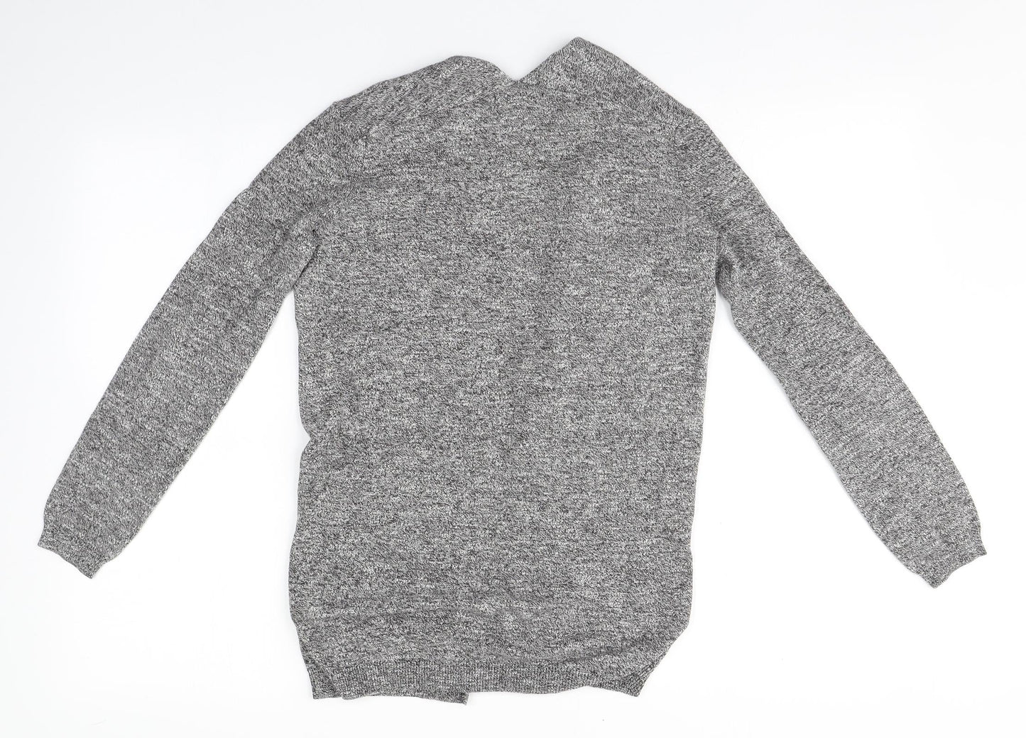 Womens UK Size 6 New Look Grey Cardigan Jumper
