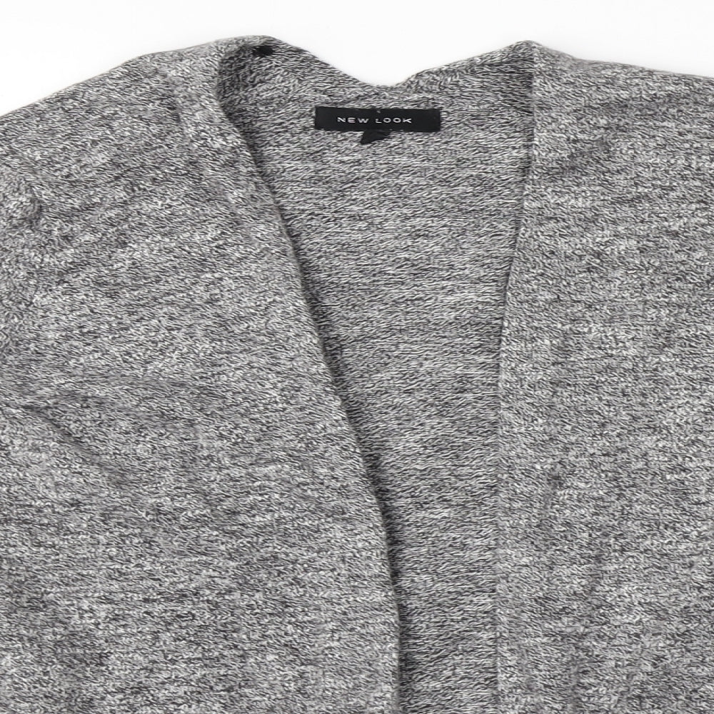 Womens UK Size 6 New Look Grey Cardigan Jumper