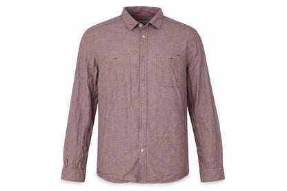 Mens UK Size L Easy Grey  Button-Up Long Sleeve Casual Shirt