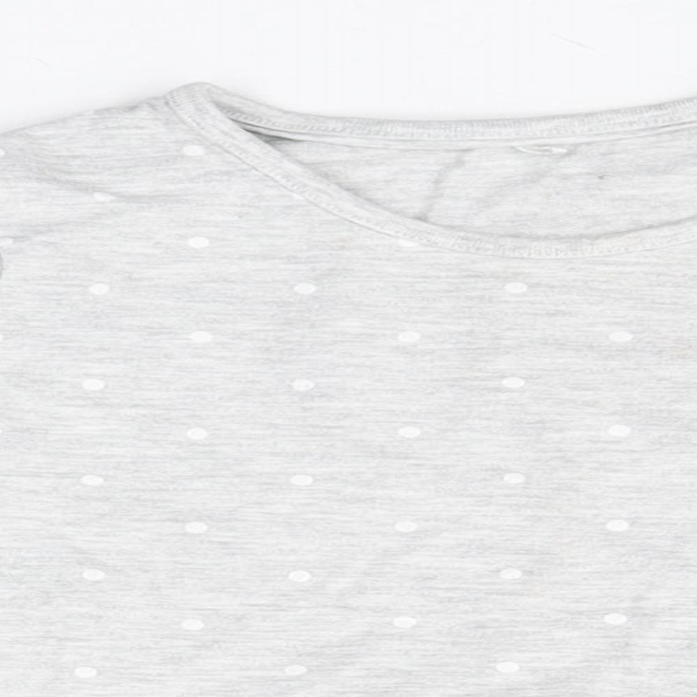 George Girls Grey  Cotton A-Line  Size 3-4 Years  Round Neck