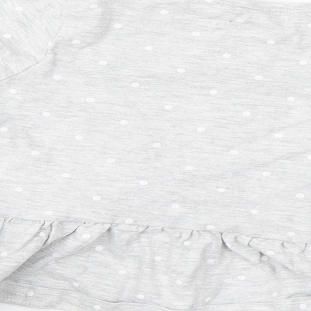 George Girls Grey  Cotton A-Line  Size 3-4 Years  Round Neck