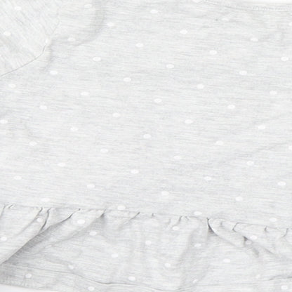 George Girls Grey  Cotton A-Line  Size 3-4 Years  Round Neck