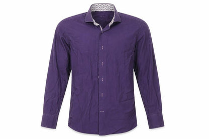 Mens UK Size 15.5 Nino's Blue  Button-Up Long Sleeve Casual Shirt