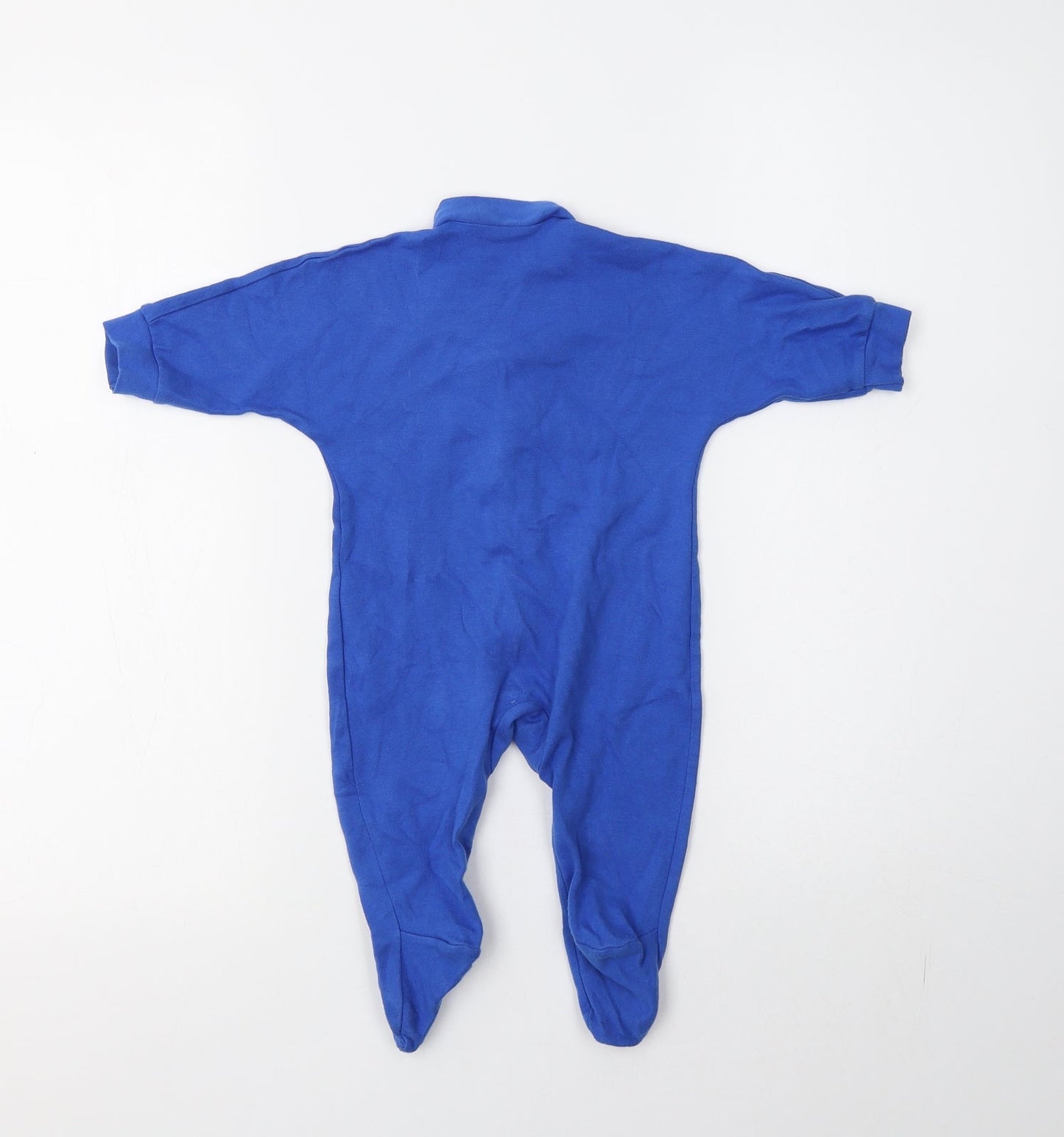 Baby Prem  Blue  Cotton Babygrow One-Piece Size 3-6 Months