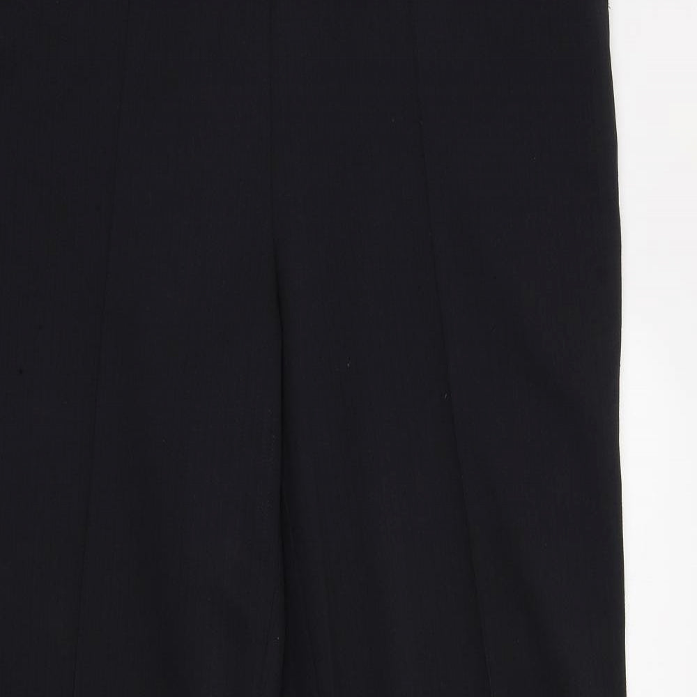 Womens UK Size 16 BM Collection Regular Fit Dress Pants Black Trousers