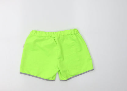 Gamet Girls Green  Cotton Sweat Shorts Size 11 Years  Regular