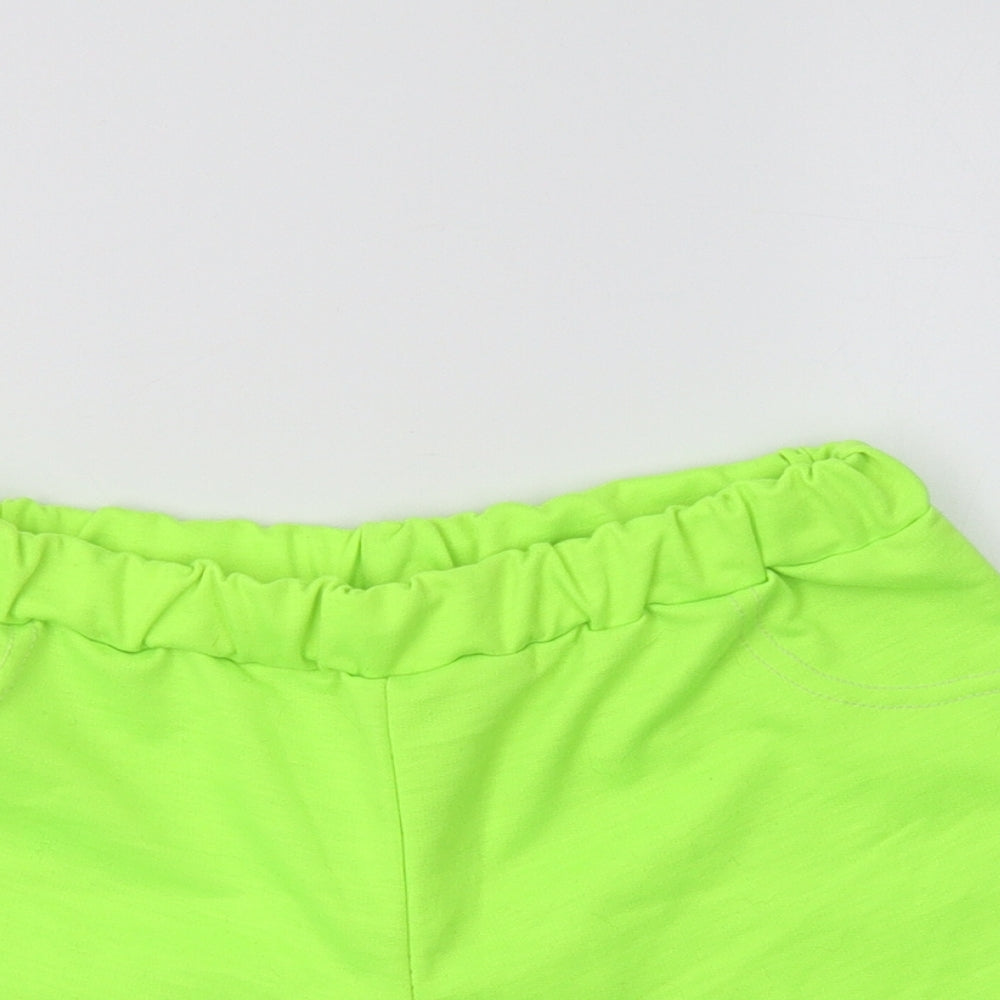 Gamet Girls Green  Cotton Sweat Shorts Size 11 Years  Regular