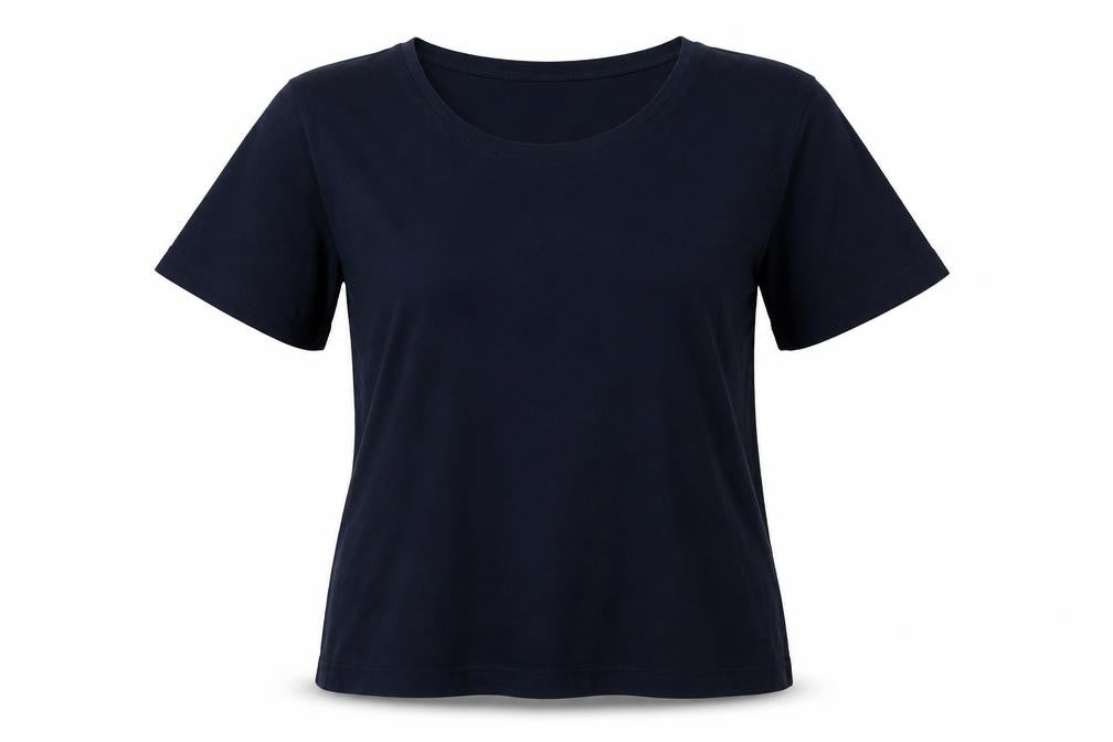 Womens UK Size L Country Casuals Blue Basic T-Shirt