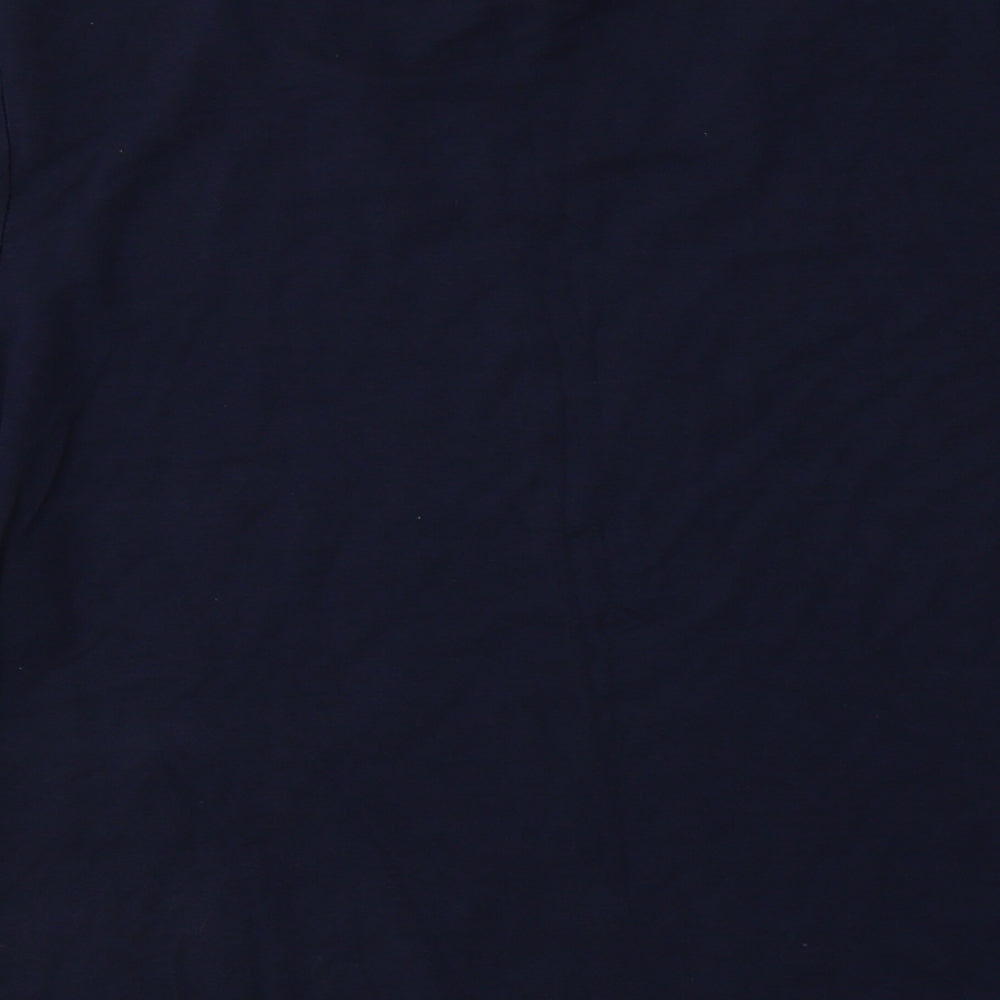Womens UK Size L Country Casuals Blue Basic T-Shirt