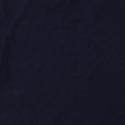 Womens UK Size L Country Casuals Blue Basic T-Shirt