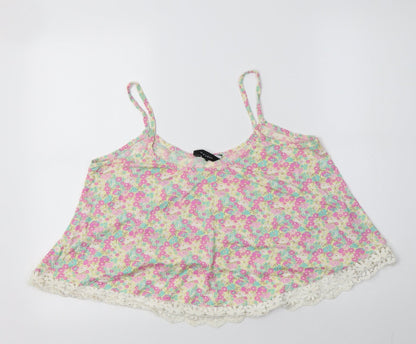 Womens UK Size 14 New Look Multicoloured Camisole Tank