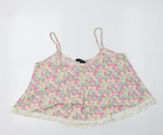 Womens UK Size 14 New Look Multicoloured Camisole Tank
