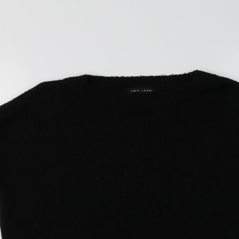Womens UK Size M New Look Black Pullover Jumper