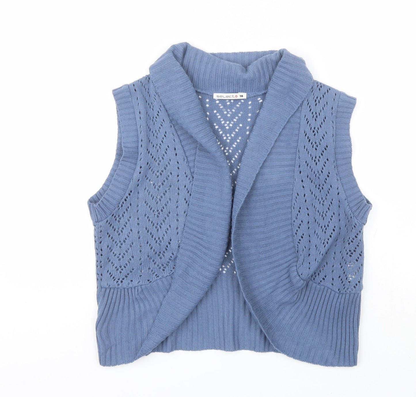 Womens UK Size 18 Select Blue Shrug Jumper