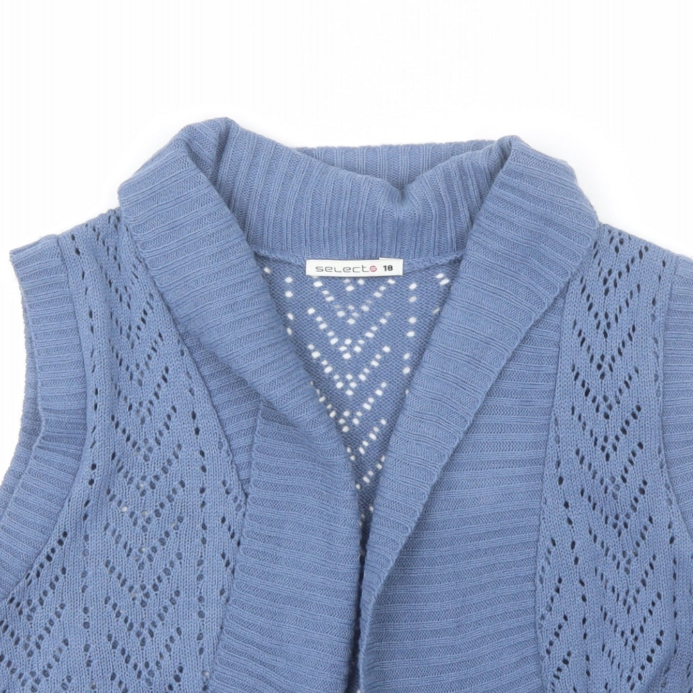 Womens UK Size 18 Select Blue Shrug Jumper