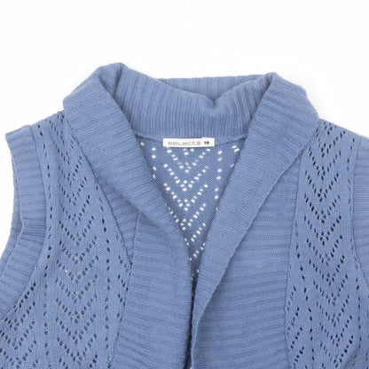 Womens UK Size 18 Select Blue Shrug Jumper