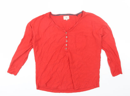 Womens UK Size M NEXT Red Basic T-Shirt