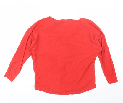 Womens UK Size M NEXT Red Basic T-Shirt