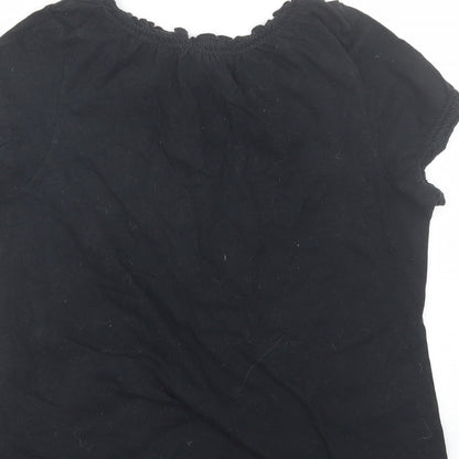 Womens UK Size 14 Originals Black Basic T-Shirt