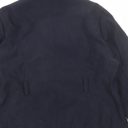 Mistwan Womens Blue   Windbreaker Jacket Size XL
