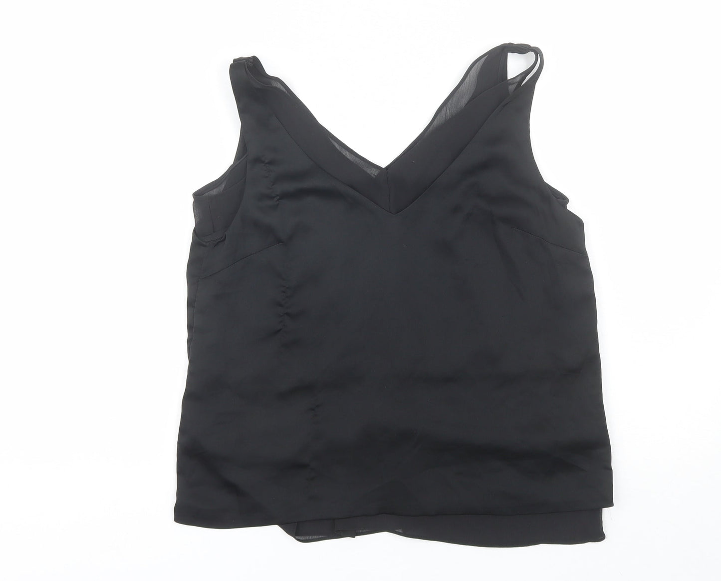 Womens UK Size 8 H&M Black Basic Blouse