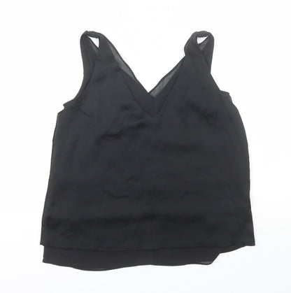 Womens UK Size 8 H&M Black Basic Blouse