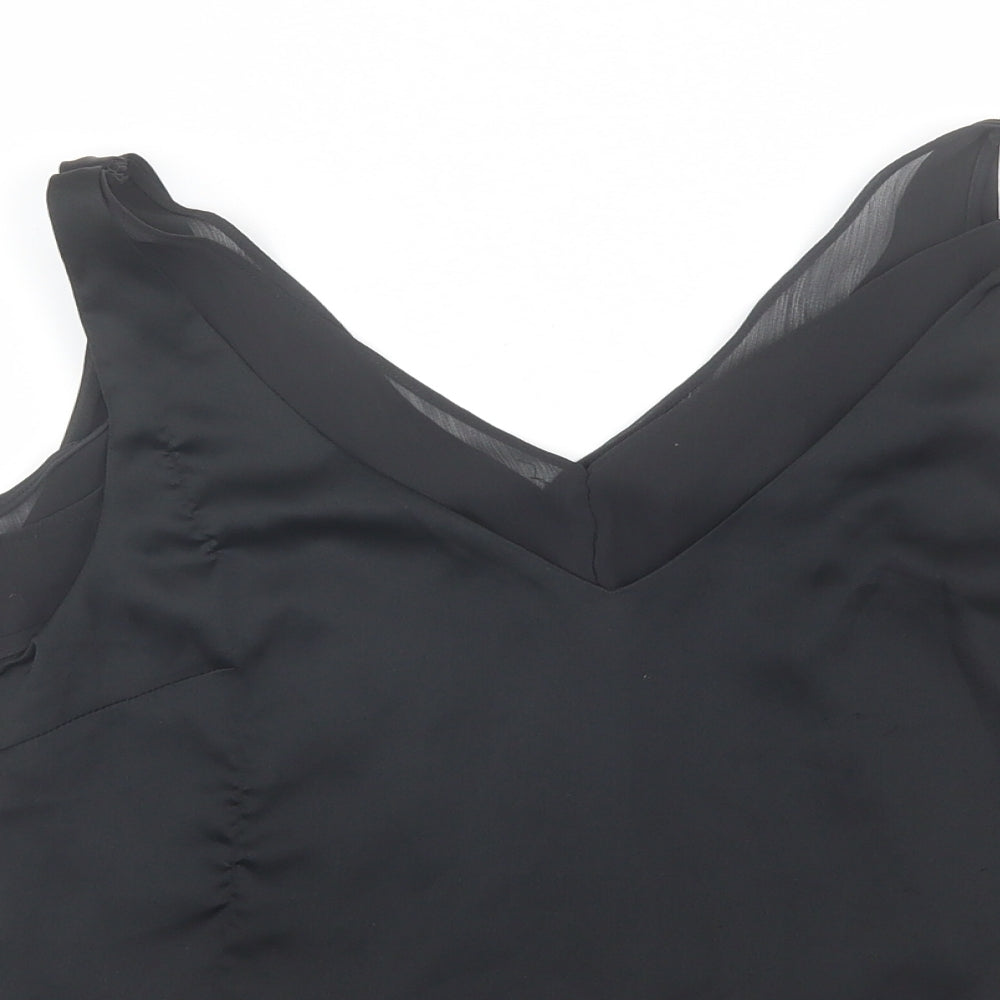 Womens UK Size 8 H&M Black Basic Blouse